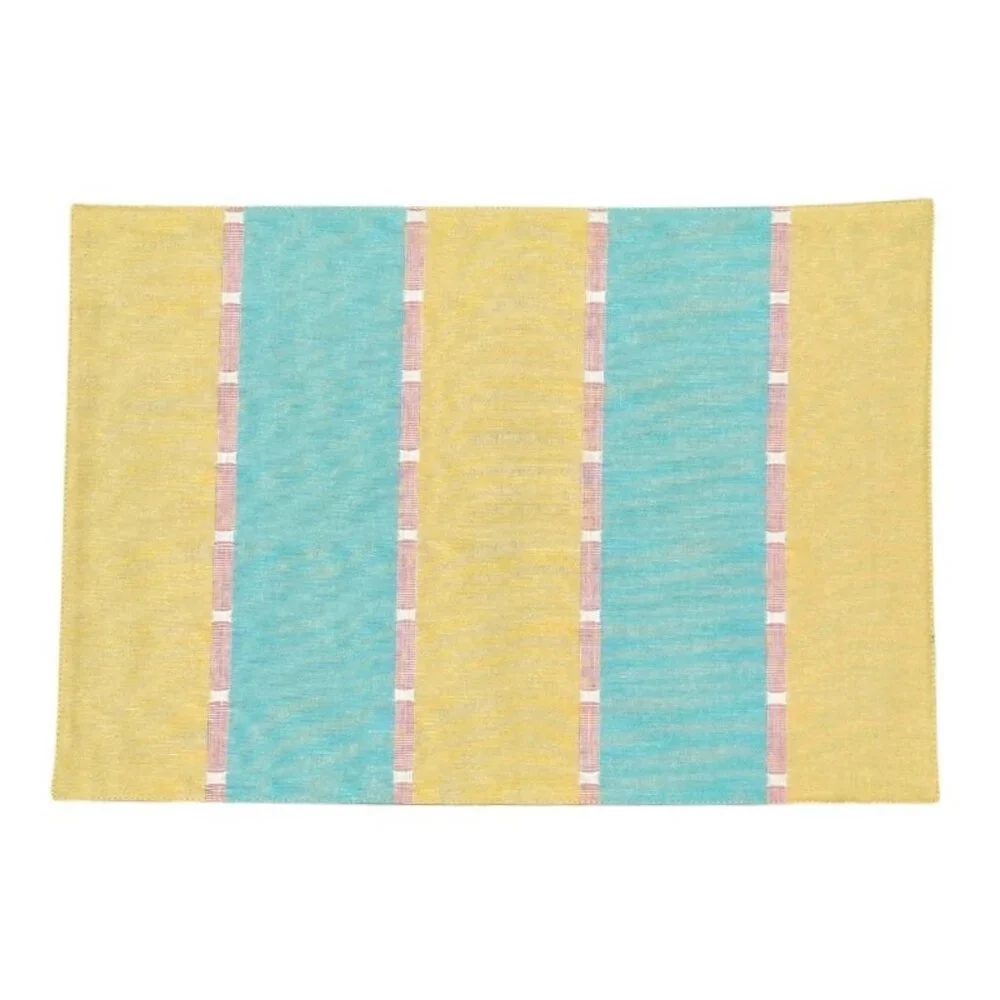 Easter Spring Pastel Cotton Placemats Set of 4 Yellow Mint Pink 19